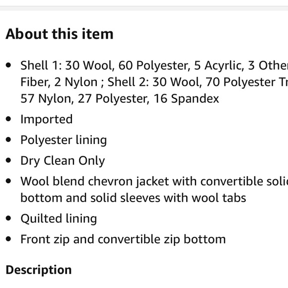 PRANA Caprise Black / Gray Jacket Size Medium NWT - Picture 3 of 5